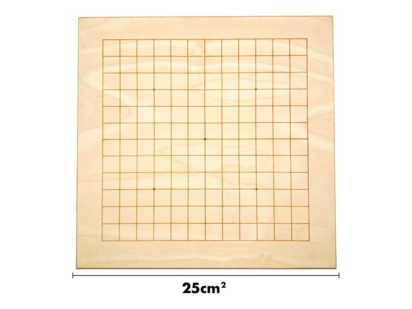 Jeu de Go en bois, plateau réversible 9x9 et 13x13